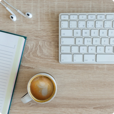 coffee and keyboard